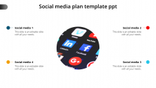 Stunning Social Media Plan Template PPT Presentation